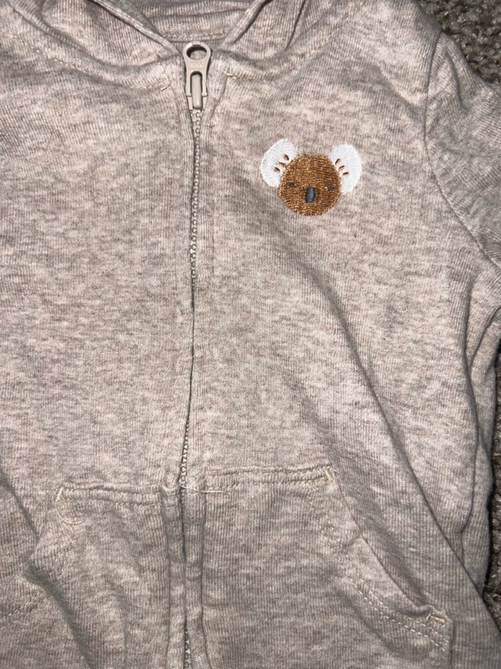 Baby Boy 6M Outfit Bundle Hoodie Pants Onesie Bear Neutral Carter’s Baby Boy lot - Picture 3 of 5
